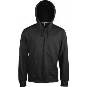Kariban kapucnis, cipz�ras pul�ver, Black
